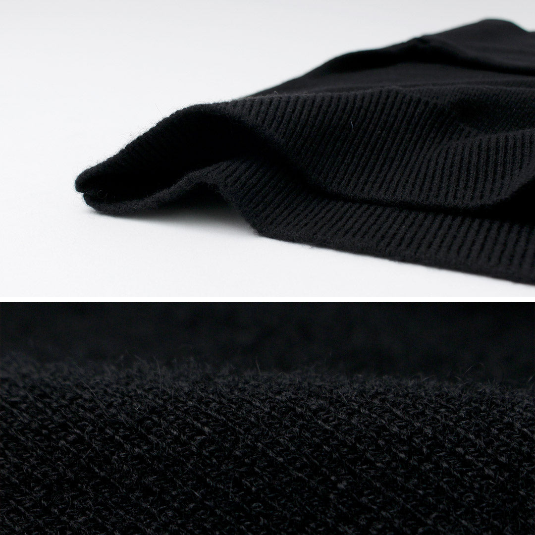 YONETOMI NEW BASIC（ヨネトミニューベーシック） リジッド カシミア ニット プルオーバー ガーメントダイ