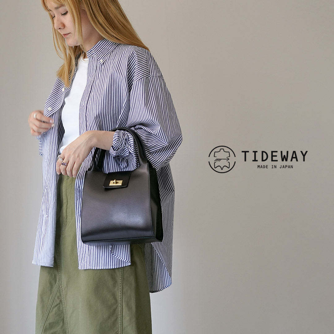 TIDEWAY（タイドウェイ） MOSS メタルツイスト トート / レディース ハンドバッグ ミニ 鞄 かばん 牛革 本革 日本製 フォーマル