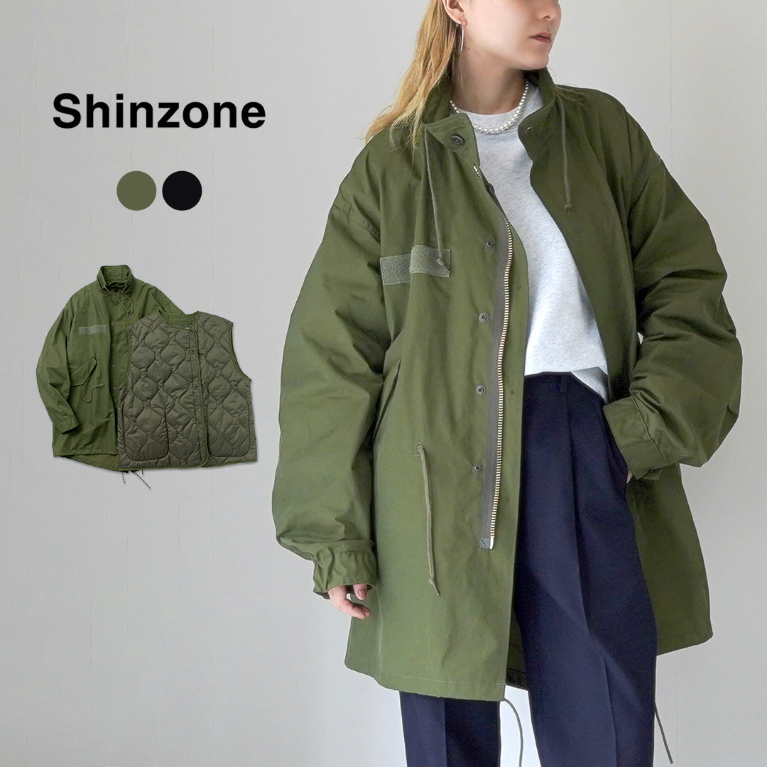 SHINZONE（シンゾーン） フィールドパーカー / レディース アウター ミリタリー ロングコート キルティングベスト セット 3WAY 日本製  24AMSCO01 FIELD PARKA｜ROCOCO ONLINE STORE