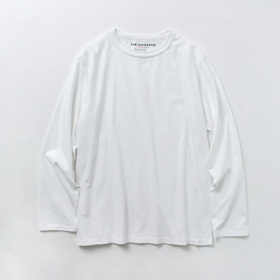 SHINZONE（シンゾーン） パック ロングスリーブTEE / レディース Tシャツ 長袖 2枚組 日本製 24AMSCU04 PACK LONG SLEEVE TEE