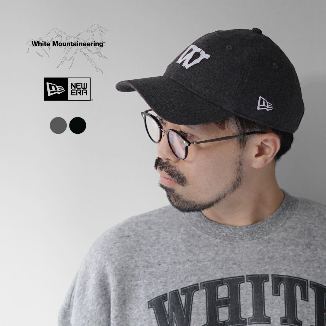 WHITE MOUNTAINEERING（ホワイトマウンテニアリング）ニューエラ コラボ 6パネル ロゴキャップ / NEW ERA 9THIRTY メンズ 帽子 ボールキャップ