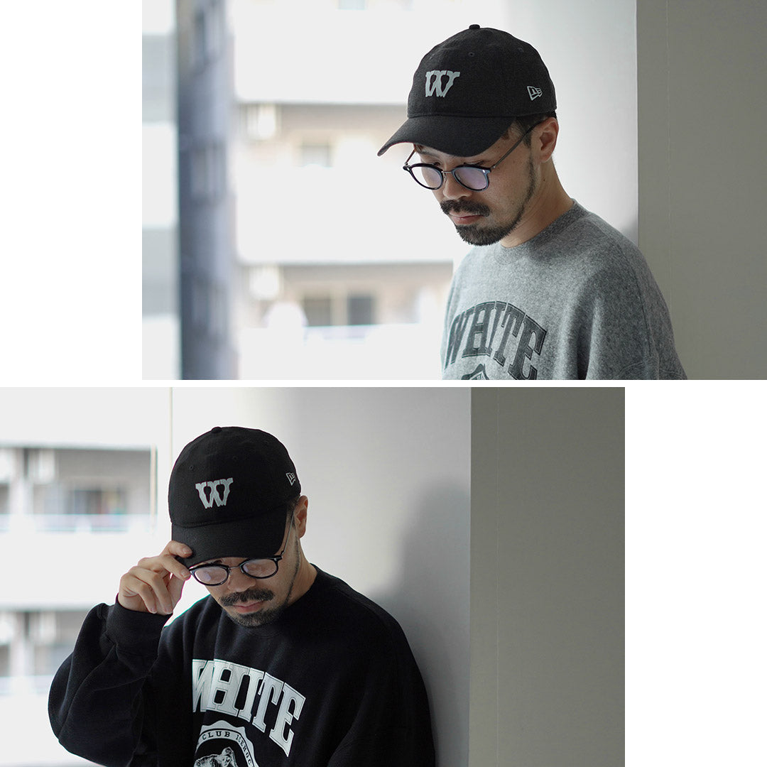 WHITE MOUNTAINEERING（ホワイトマウンテニアリング）ニューエラ コラボ 6パネル ロゴキャップ / NEW ERA 9THIRTY メンズ 帽子 ボールキャップ