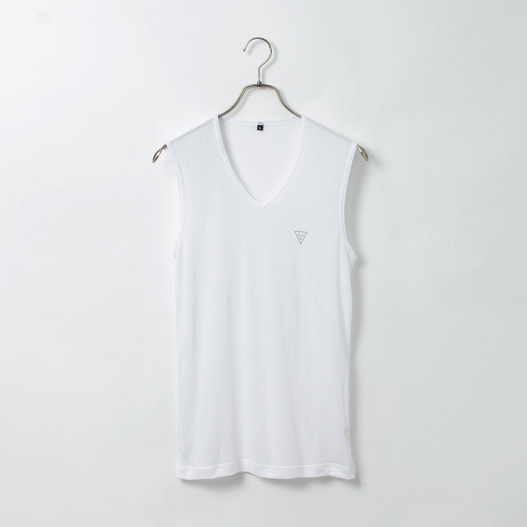 RAG（ラグ） エアードライ ブリザブル Vネック ノースリーブ / メンズ インナー 下着 肌着 速乾 メッシュ AIR DRY breathable V-neck Sleeveless