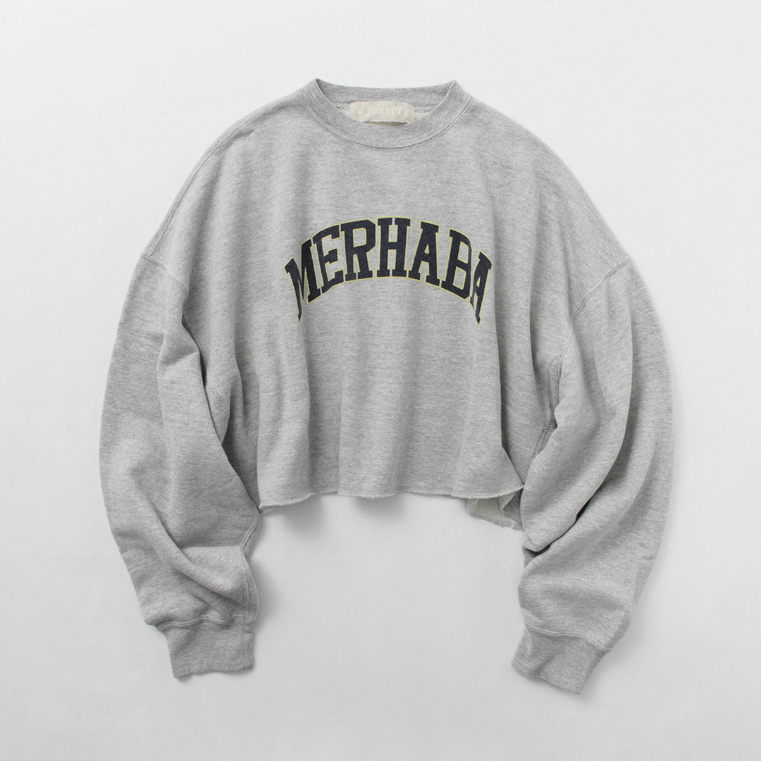 R JUBILEE（アール ジュビリー） ハロー スウェット プルオーバー / レディース 長袖 綿100 プリント 日本製 Say Hello Sweat Pull Over