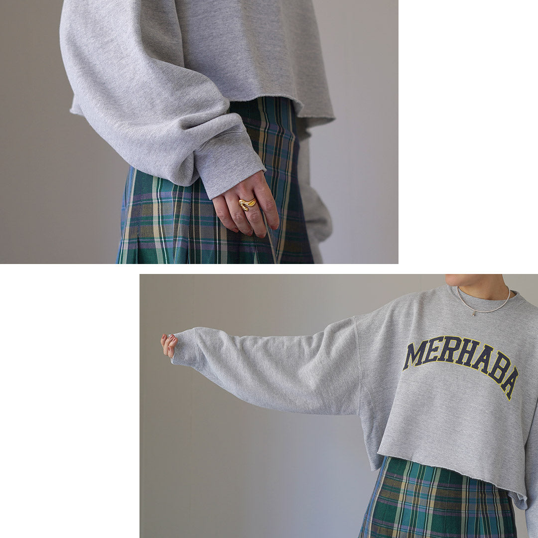 R JUBILEE（アール ジュビリー） ハロー スウェット プルオーバー / レディース 長袖 綿100 プリント 日本製 Say Hello Sweat Pull Over