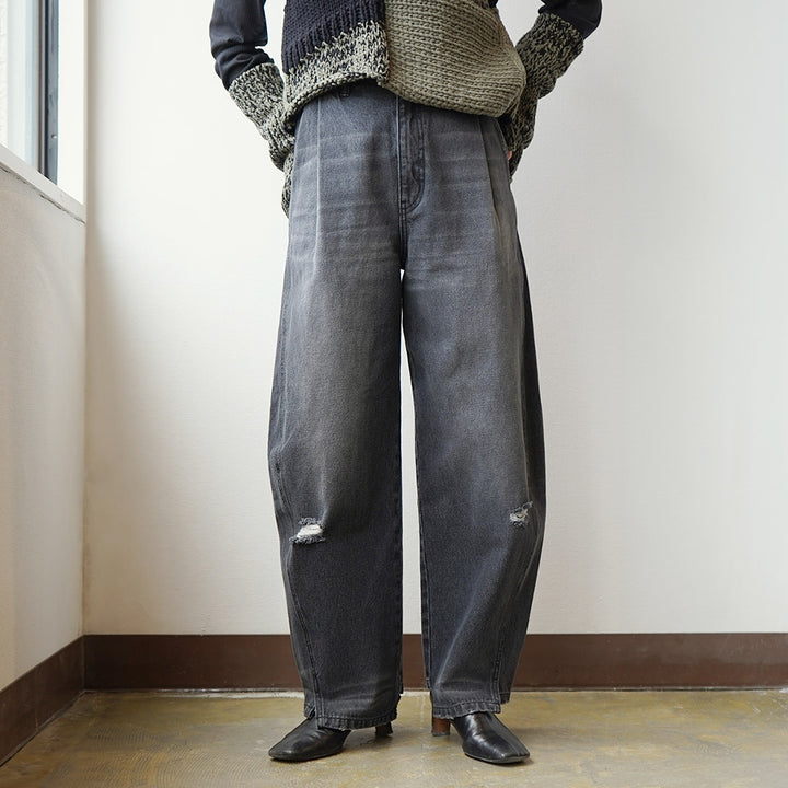 YENN　デニム　CURVED SEAM DENIM YENN イエン カーブ シーム デニム パンツ “CURVED SEAM DENIM