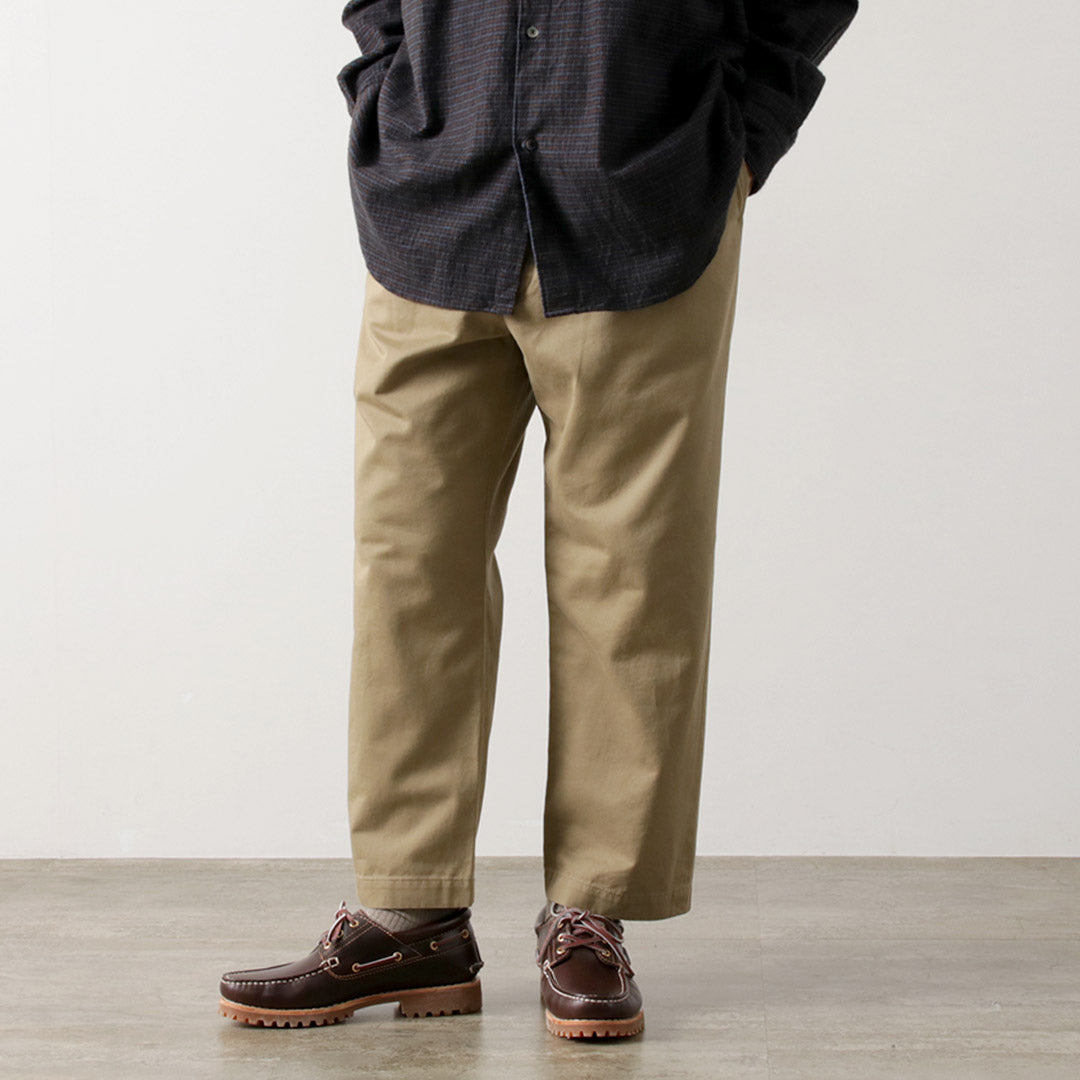 FUJITO（フジト） 2タック トラウザー チノ / メンズ チノパン 綿 コットン 日本製 2 Tuck Trousers