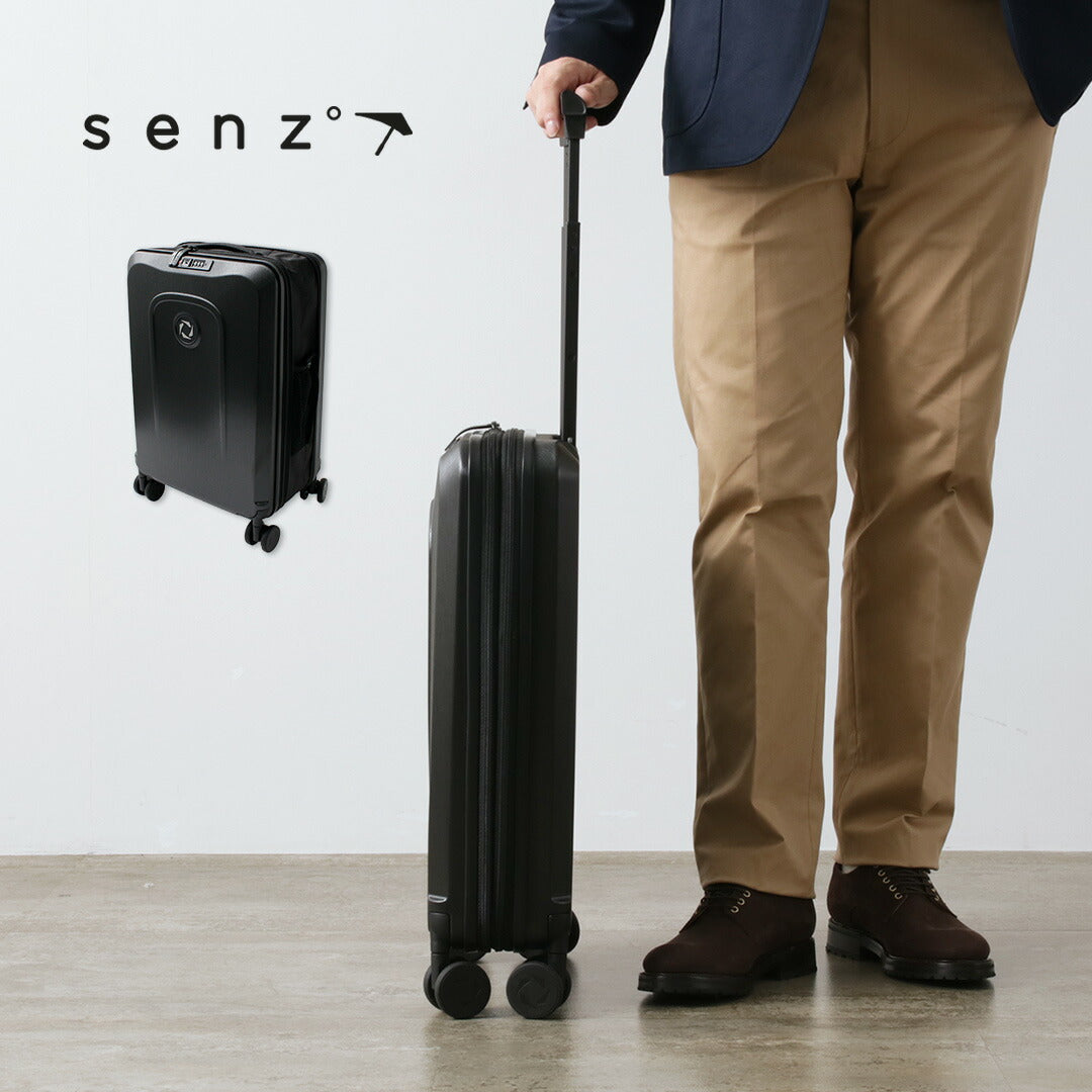 SENZ（センズ） キャリーオン トロリー 38L / キャリーケース 機内持ち込み 軽量 拡張 TSAロック ハードタイプ 防水 Sサイズ foldaway by senz carry on trolley