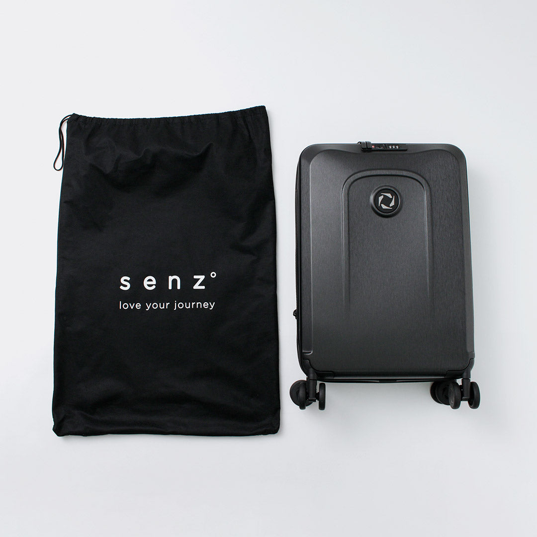 SENZ（センズ） キャリーオン トロリー 38L / キャリーケース 機内持ち込み 軽量 拡張 TSAロック ハードタイプ 防水 Sサイズ foldaway by senz carry on trolley