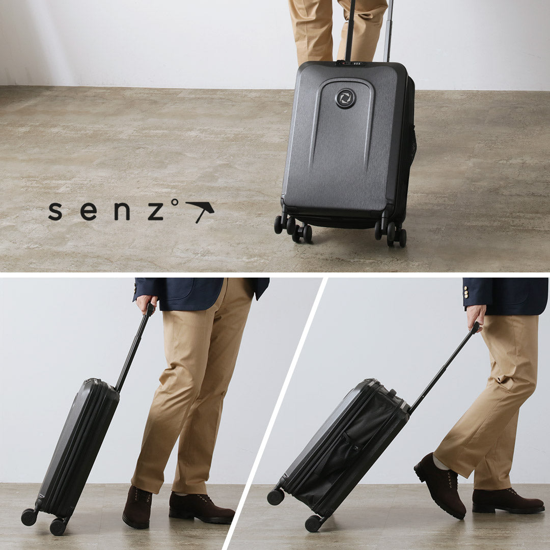 SENZ（センズ） キャリーオン トロリー 38L / キャリーケース 機内持ち込み 軽量 拡張 TSAロック ハードタイプ 防水 Sサイズ foldaway by senz carry on trolley