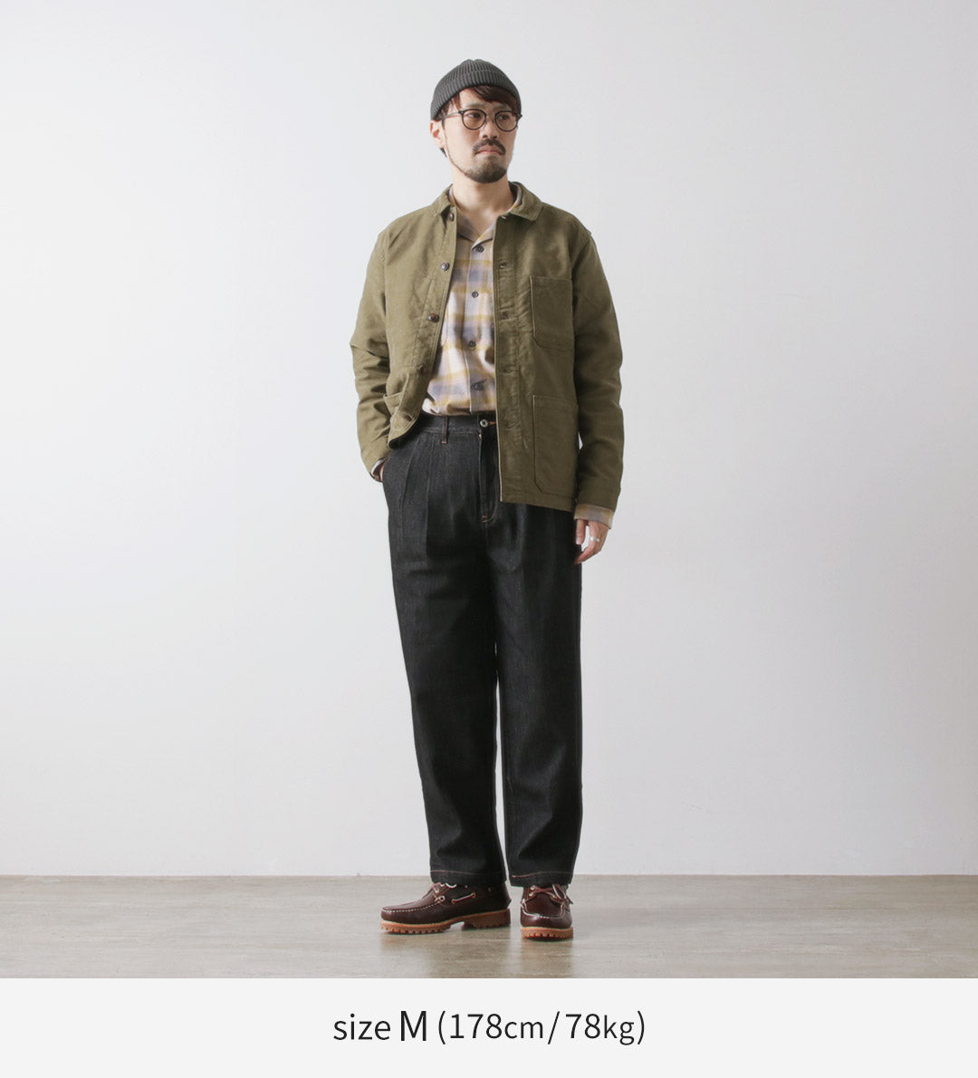 ILL ONE EIGHTY（イルワンエイティー） デニム 2タックパンツ / メンズ ブラックデニム テーパード ジーンズ 日本製 DENIM 2-TUCK PANTS