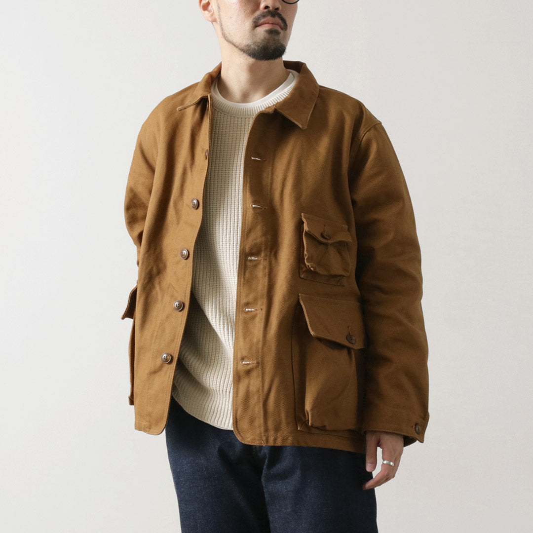 FOB FACTORY（F.O.Bファクトリー） F2448 ハンティングジャケット / メンズ ライトアウター 日本製 コットンツイル 綿100 HUNTING JKT