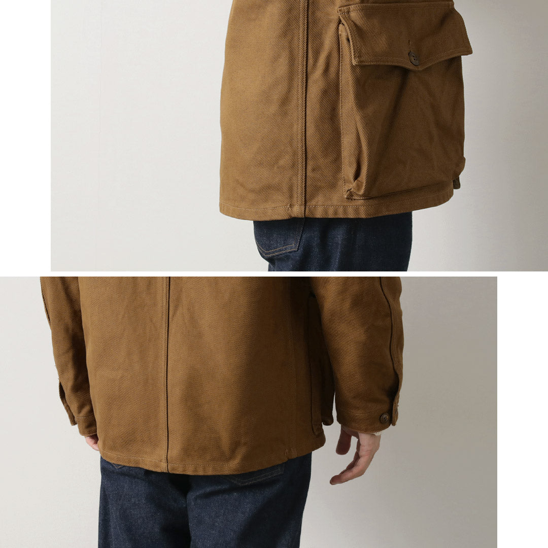 FOB FACTORY（F.O.Bファクトリー） F2448 ハンティングジャケット / メンズ ライトアウター 日本製 コットンツイル 綿100 HUNTING JKT