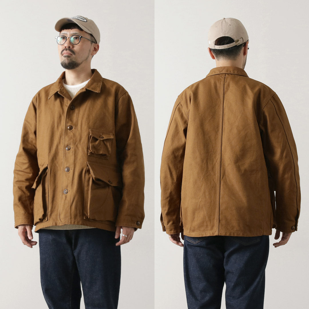 FOB FACTORY（F.O.Bファクトリー） F2448 ハンティングジャケット / メンズ ライトアウター 日本製 コットンツイル 綿100 HUNTING JKT