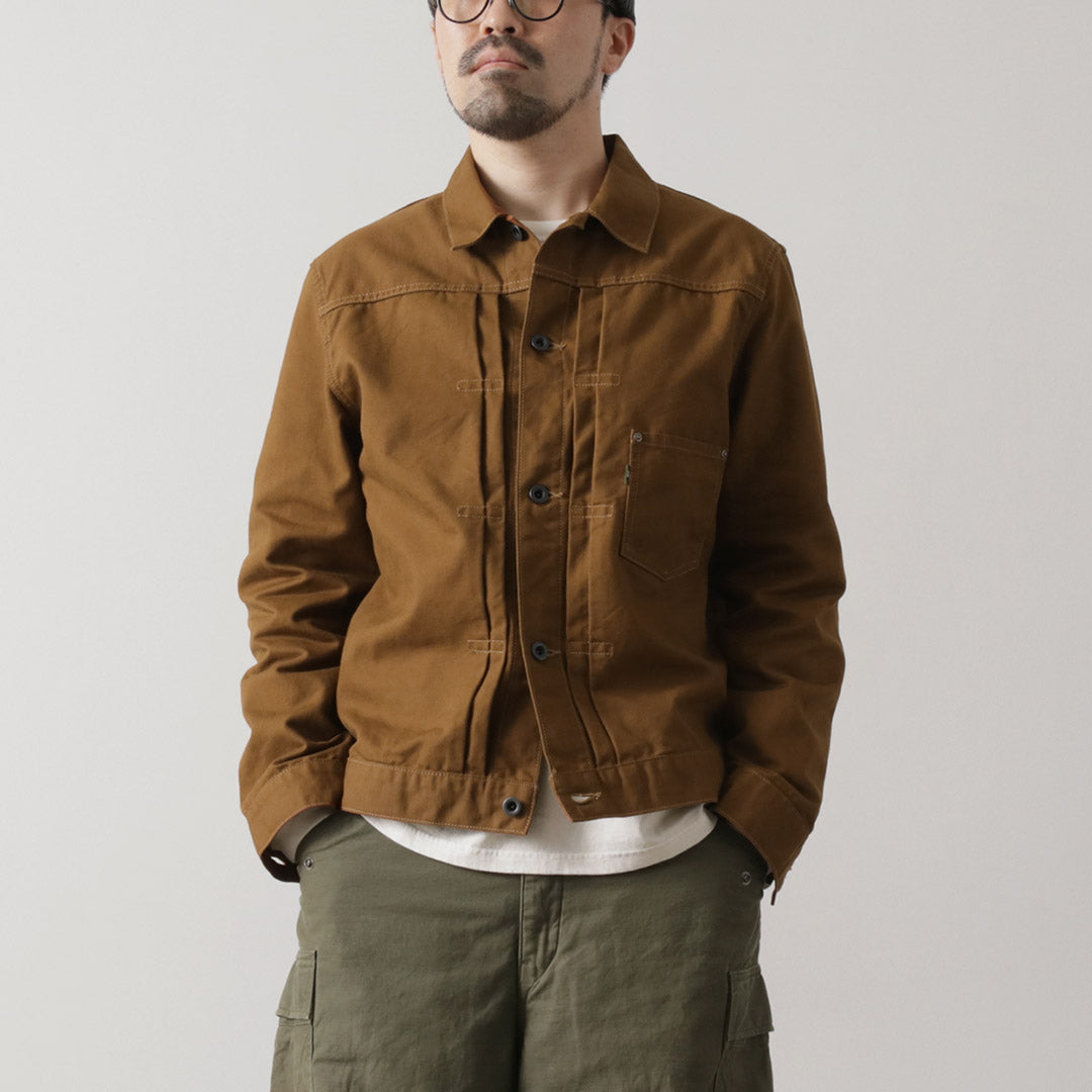 FOB FACTORY（FOBファクトリー） F2445 コットン ダック ジャケット / メンズ アウター ワーク Gジャン 綿100 日本製 COTTON DUCK JKT