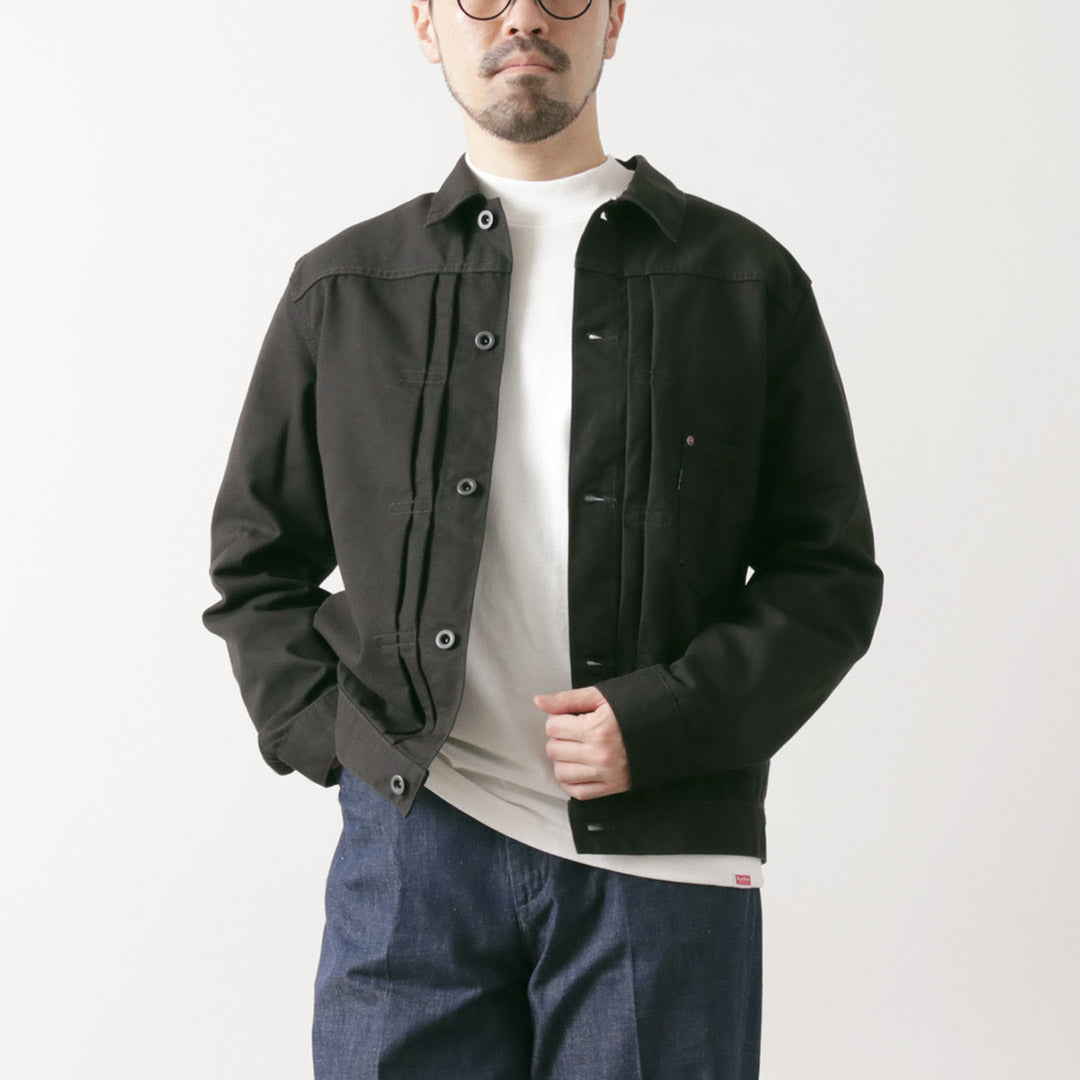 FOB FACTORY（FOBファクトリー） F2445 コットン ダック ジャケット / メンズ アウター ワーク Gジャン 綿100 日本製 COTTON DUCK JKT