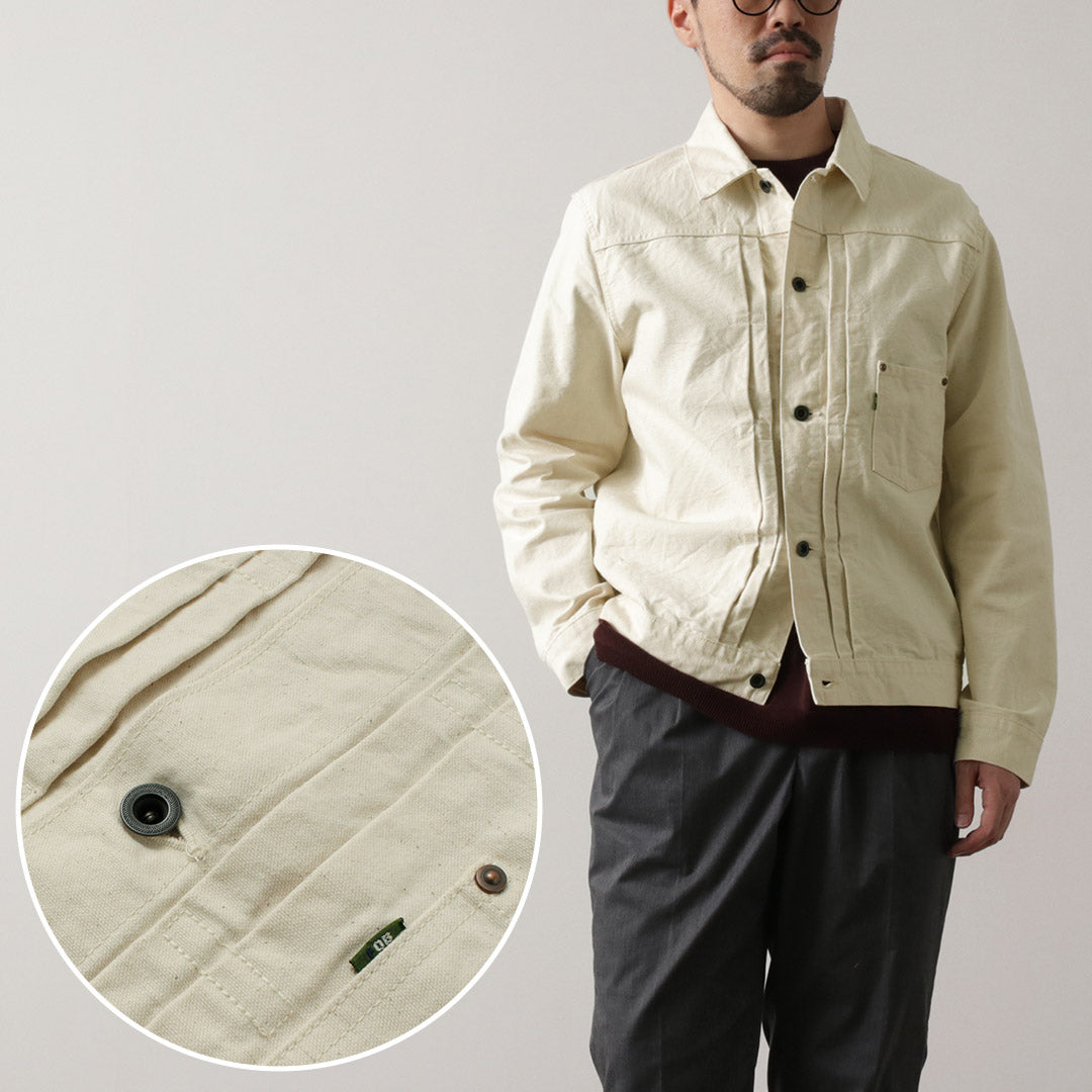 FOB FACTORY（FOBファクトリー） F2445 コットン ダック ジャケット / メンズ アウター ワーク Gジャン 綿100 日本製 COTTON DUCK JKT