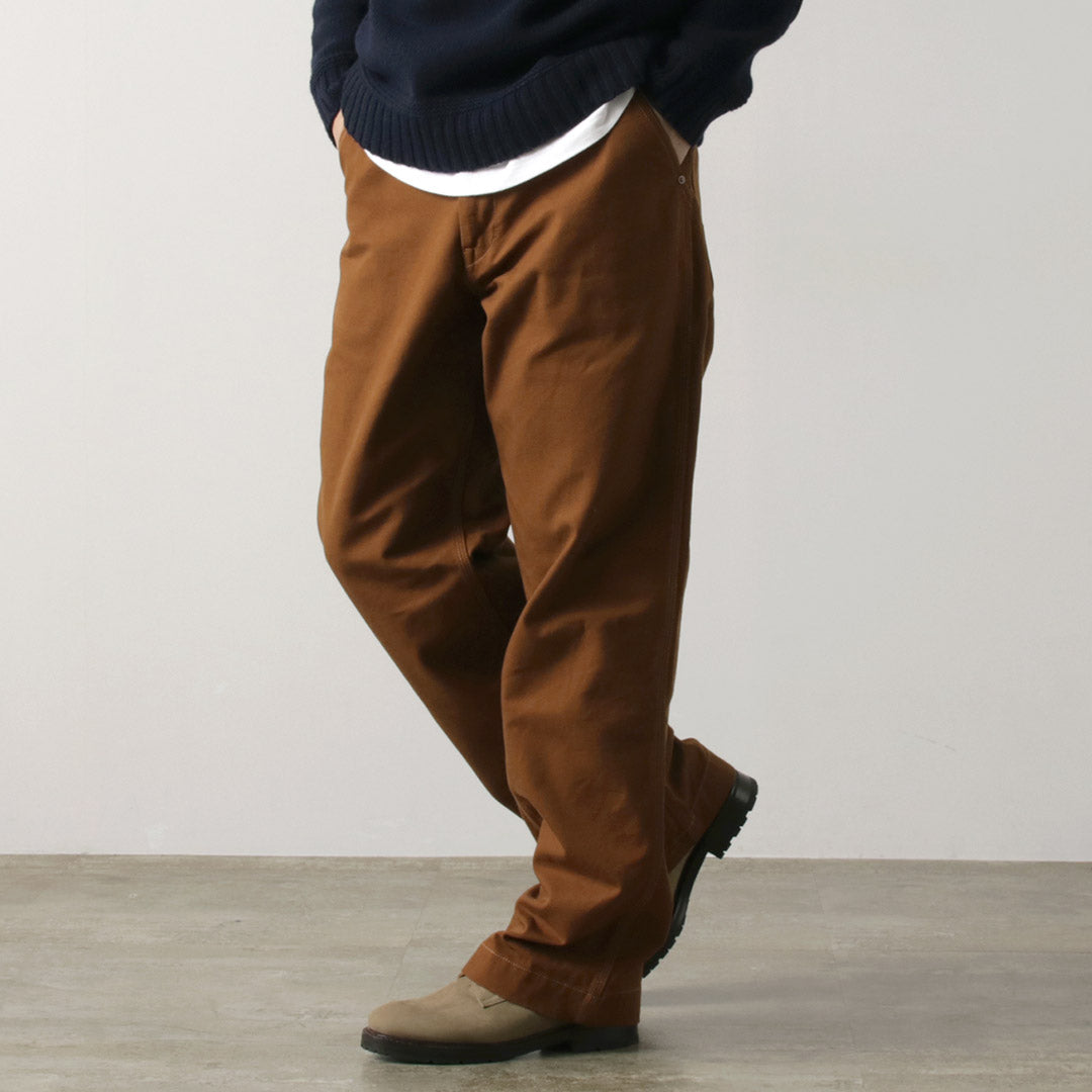 FOB FACTORY（FOBファクトリー） F0530 コットン ダック ワークパンツ / メンズ ボトムス 日本製 綿 ワイド COTTON DUCK WORK PANTS