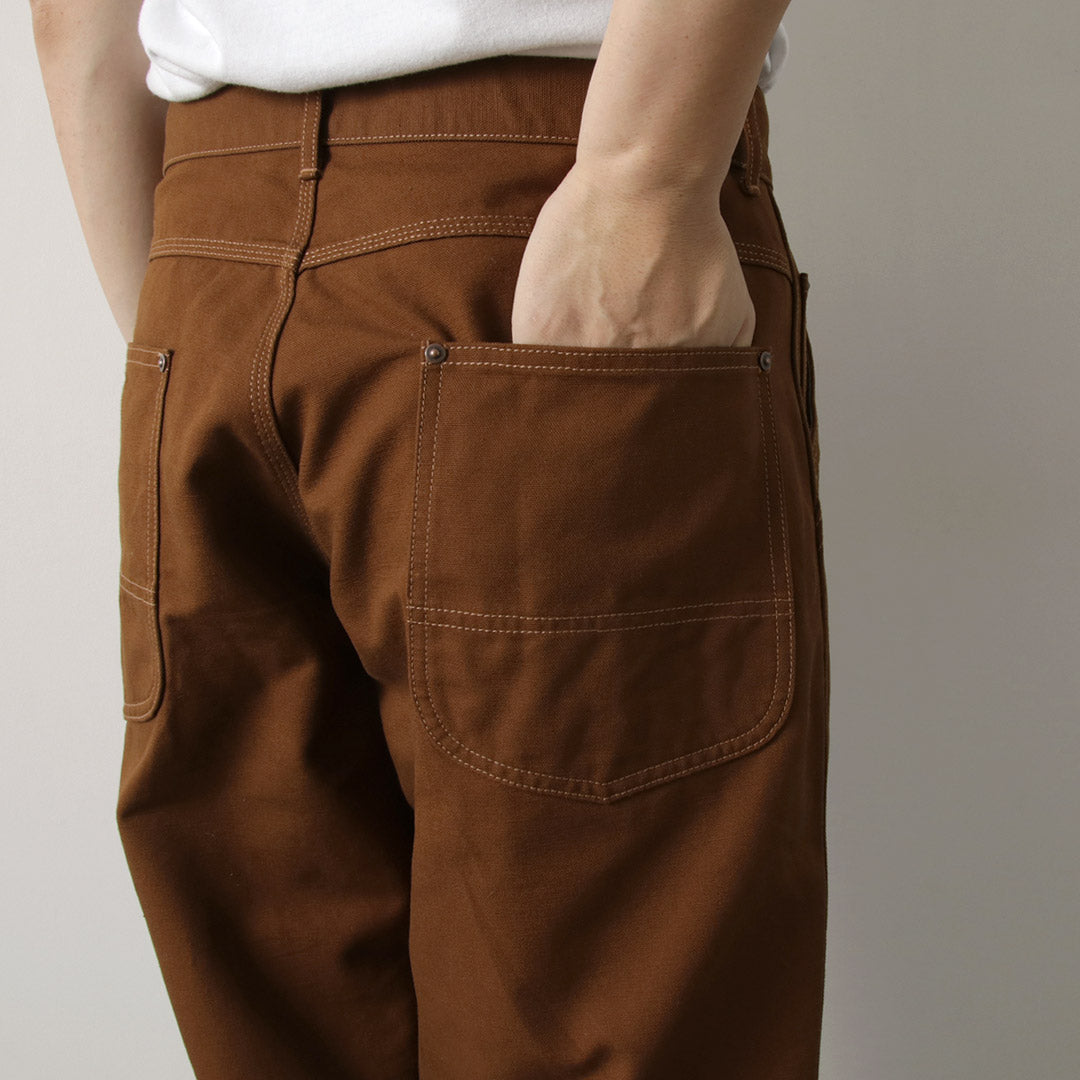 FOB FACTORY（FOBファクトリー） F0530 コットン ダック ワークパンツ / メンズ ボトムス 日本製 綿 ワイド COTTON DUCK WORK PANTS