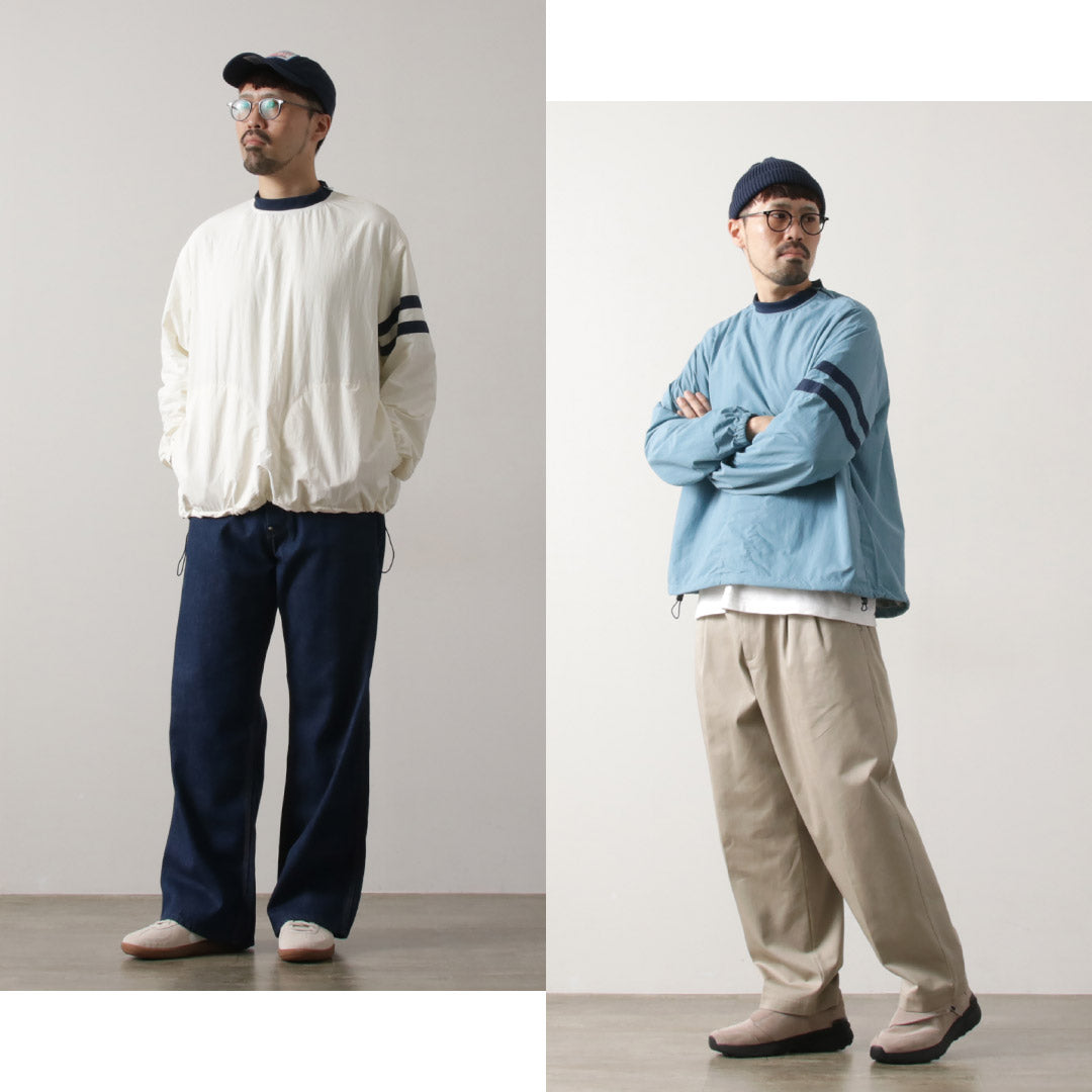 D.C.WHITE（ディーシーホワイト） トレーニングシャツ / ナイロンプルオーバー トップス メンズ アイビー TRAINING SHIRTS ATLANTIC FIELD LABEL