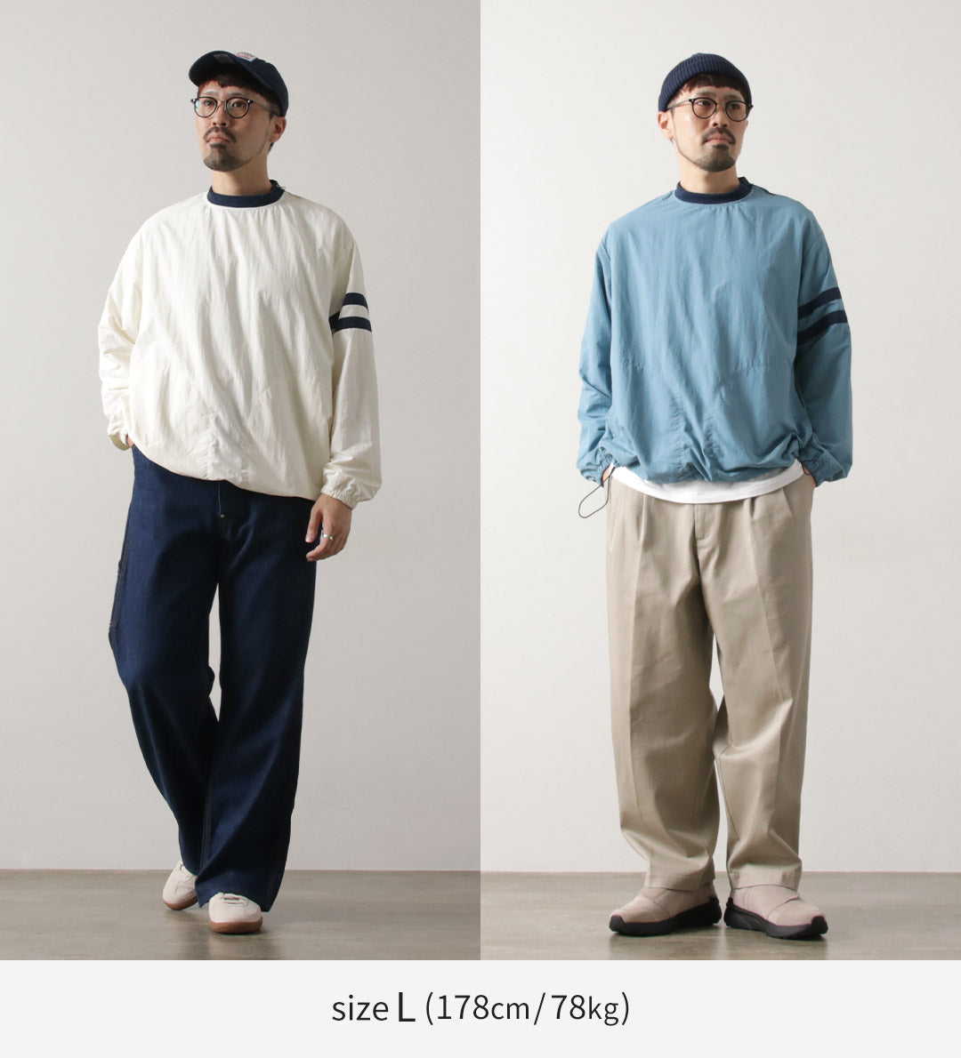 D.C.WHITE（ディーシーホワイト） トレーニングシャツ / ナイロンプルオーバー トップス メンズ アイビー TRAINING SHIRTS ATLANTIC FIELD LABEL