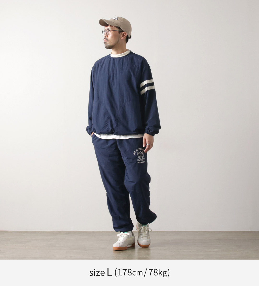 D.C.WHITE（ディーシーホワイト） トレーニングパンツ / ボトムス メンズ アイビー ナイロンパンツ TRAINING PANTS ATLANTIC FIELD LABEL