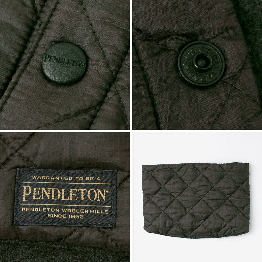 PENDLETON（ペンドルトン） キルティング ネックウォーマー / 防寒 軽量 フリース 中綿 アウトドア ユニセックス メンズ レディース