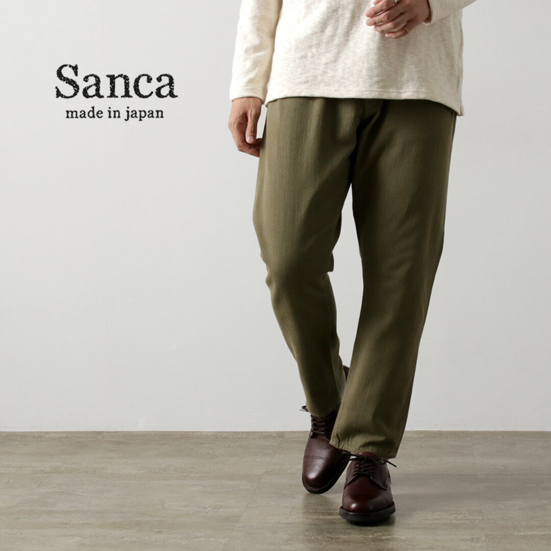 SANCA（サンカ） UKグリーンデニム テーパード 5Pパンツ