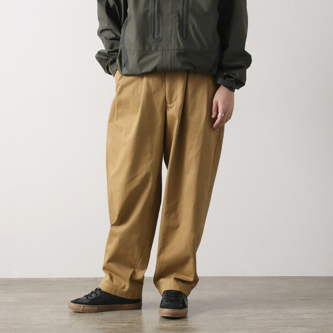 KELEN（ケレン） 2タック コクーントラウザー / メンズ 綿 コットン ワイド NIPS 2TUCK COCOON TROUSER