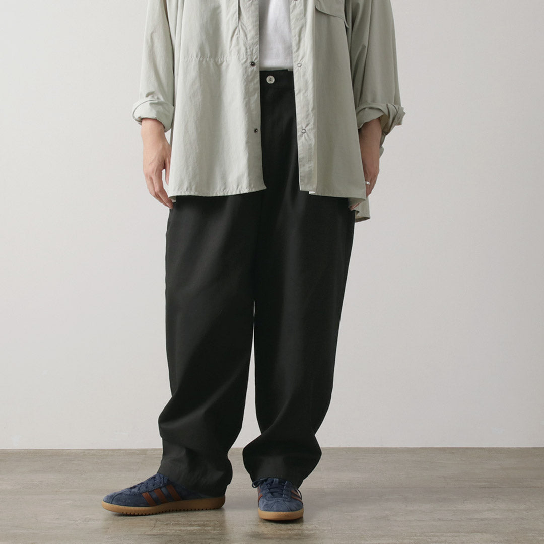 KELEN（ケレン） 2タック コクーントラウザー / メンズ 綿 コットン ワイド NIPS 2TUCK COCOON TROUSER