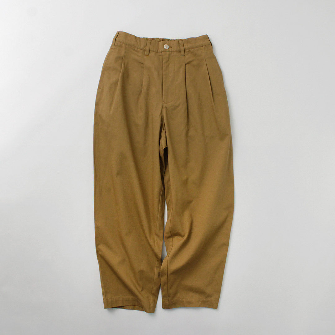 KELEN（ケレン） 2タック コクーントラウザー / メンズ 綿 コットン ワイド NIPS 2TUCK COCOON TROUSER