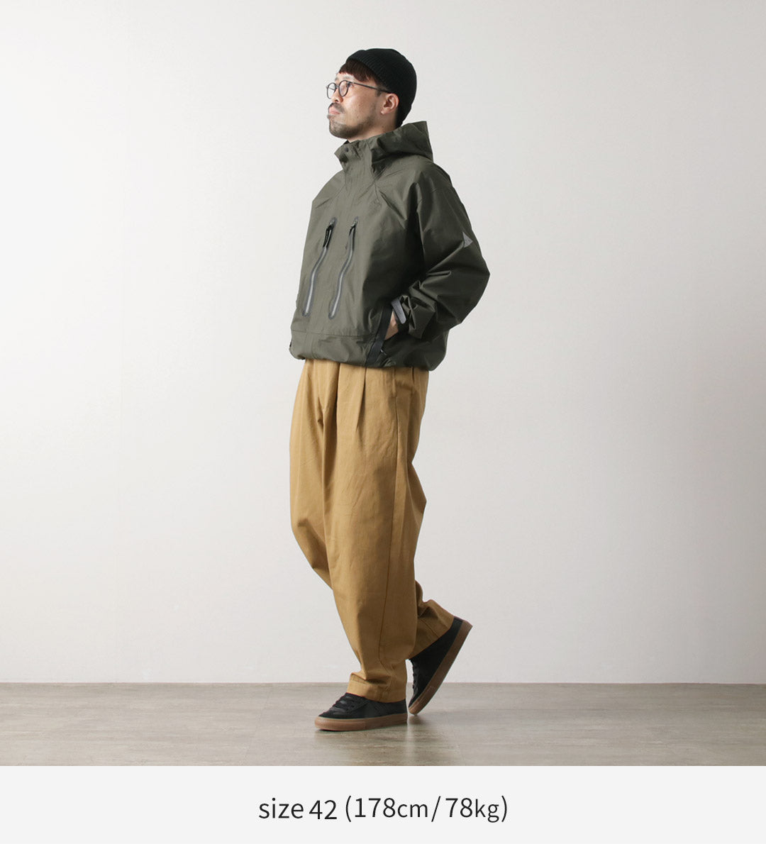 KELEN（ケレン） 2タック コクーントラウザー / メンズ 綿 コットン ワイド NIPS 2TUCK COCOON TROUSER