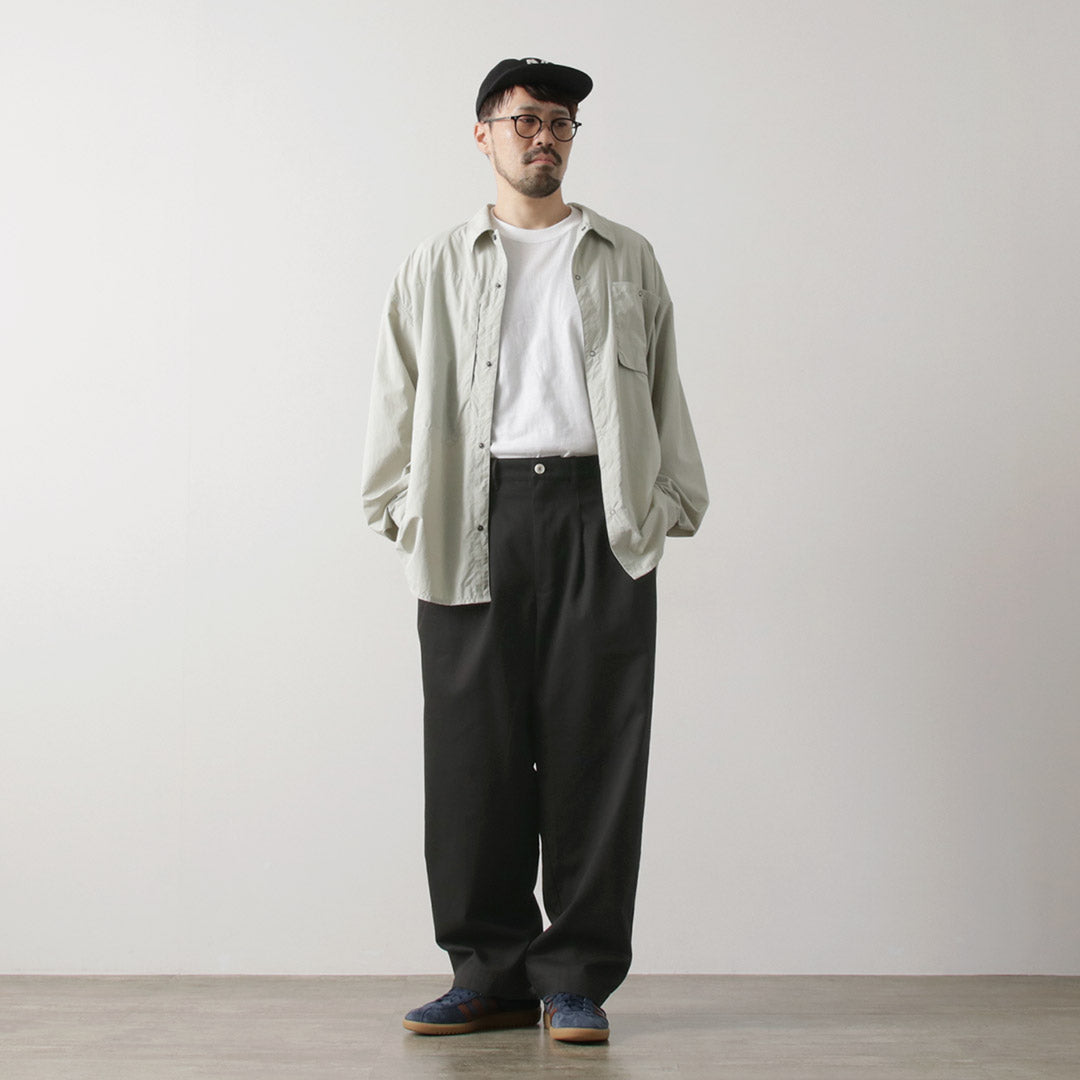 KELEN（ケレン） 2タック コクーントラウザー / メンズ 綿 コットン ワイド NIPS 2TUCK COCOON TROUSER