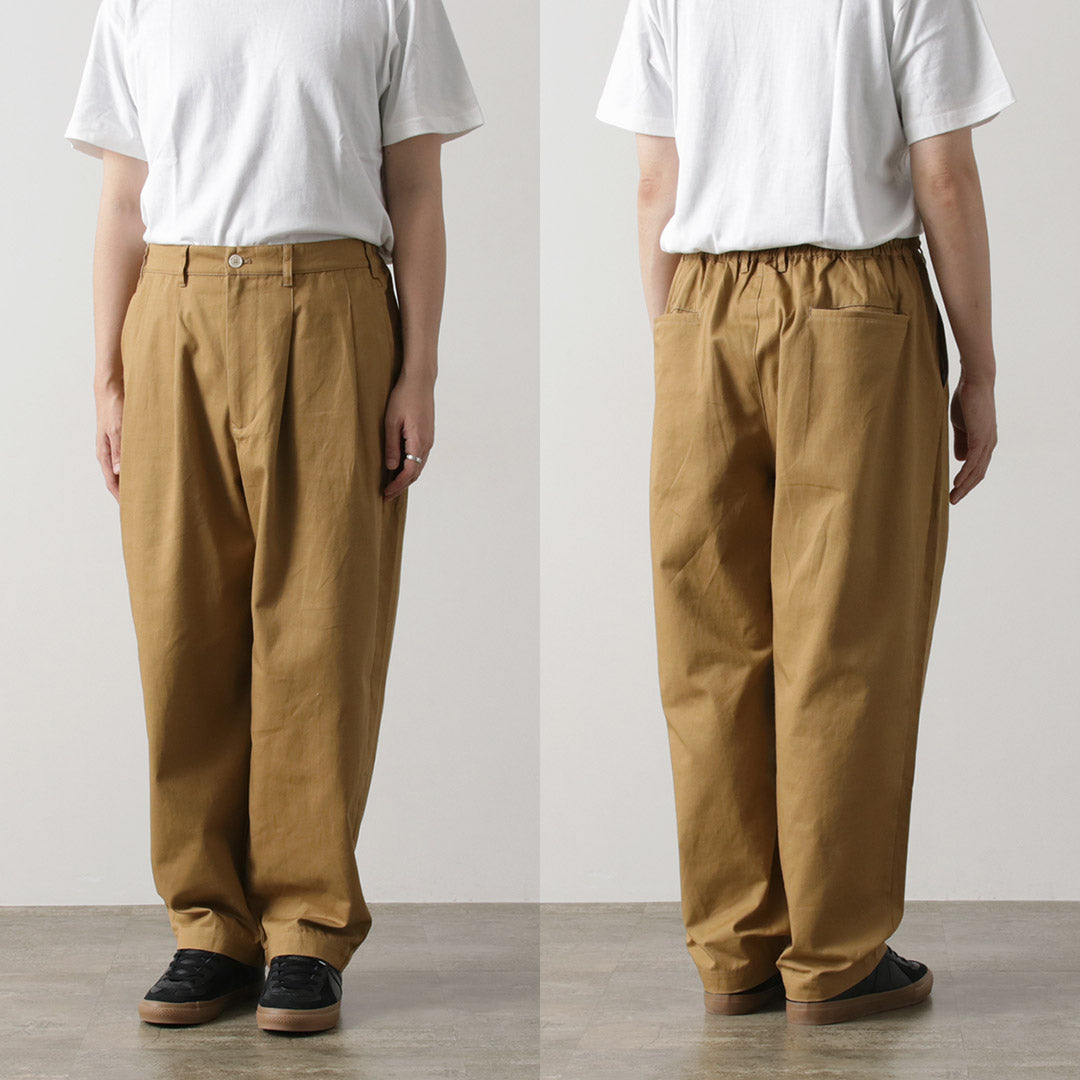 KELEN（ケレン） 2タック コクーントラウザー / メンズ 綿 コットン ワイド NIPS 2TUCK COCOON TROUSER