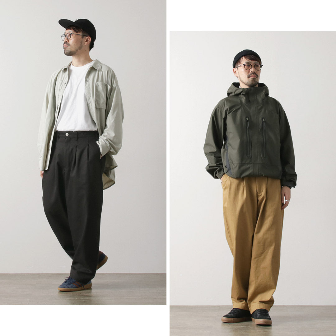 KELEN（ケレン） 2タック コクーントラウザー / メンズ 綿 コットン ワイド NIPS 2TUCK COCOON TROUSER