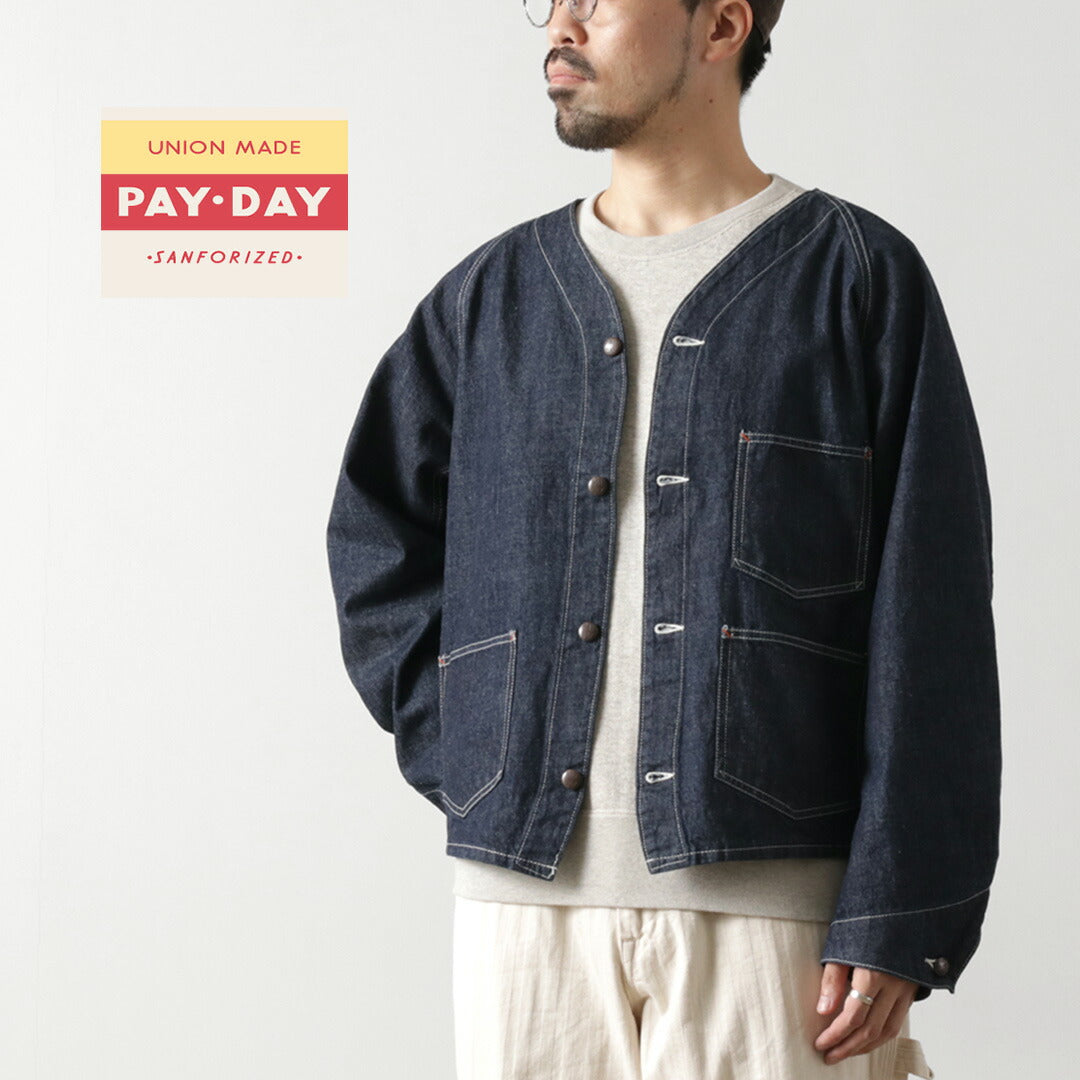 PAYDAY（ペイデイ） 50年代モデル エンジニアジャケット / アウター デニム ヴィンテージ風 コットン 綿 メンズ 50s ENGINEER JKT INDIGO