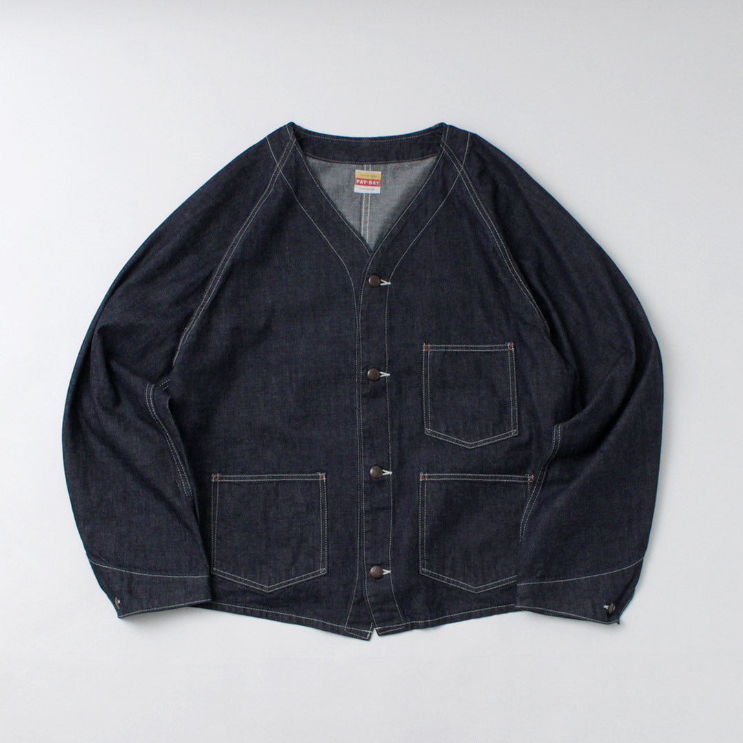 PAYDAY（ペイデイ） 50年代モデル エンジニアジャケット / アウター デニム ヴィンテージ風 コットン 綿 メンズ 50s ENGINEER JKT INDIGO