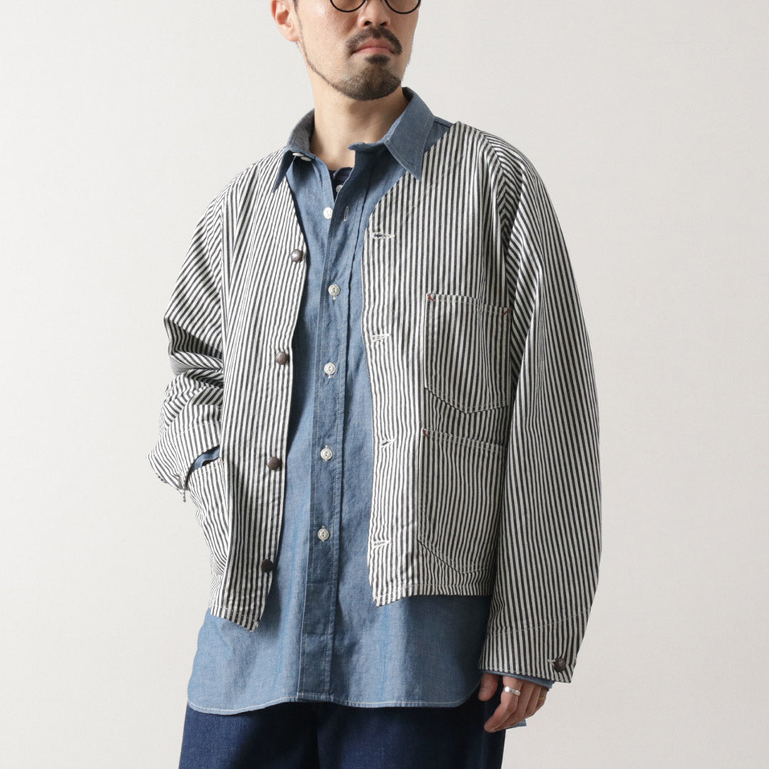 PAYDAY（ペイデイ） 50年代モデル ヒッコリー エンジニアジャケット / アウター ヴィンテージ風 コットン 綿 メンズ50s ENGINEER JKT HICKORY