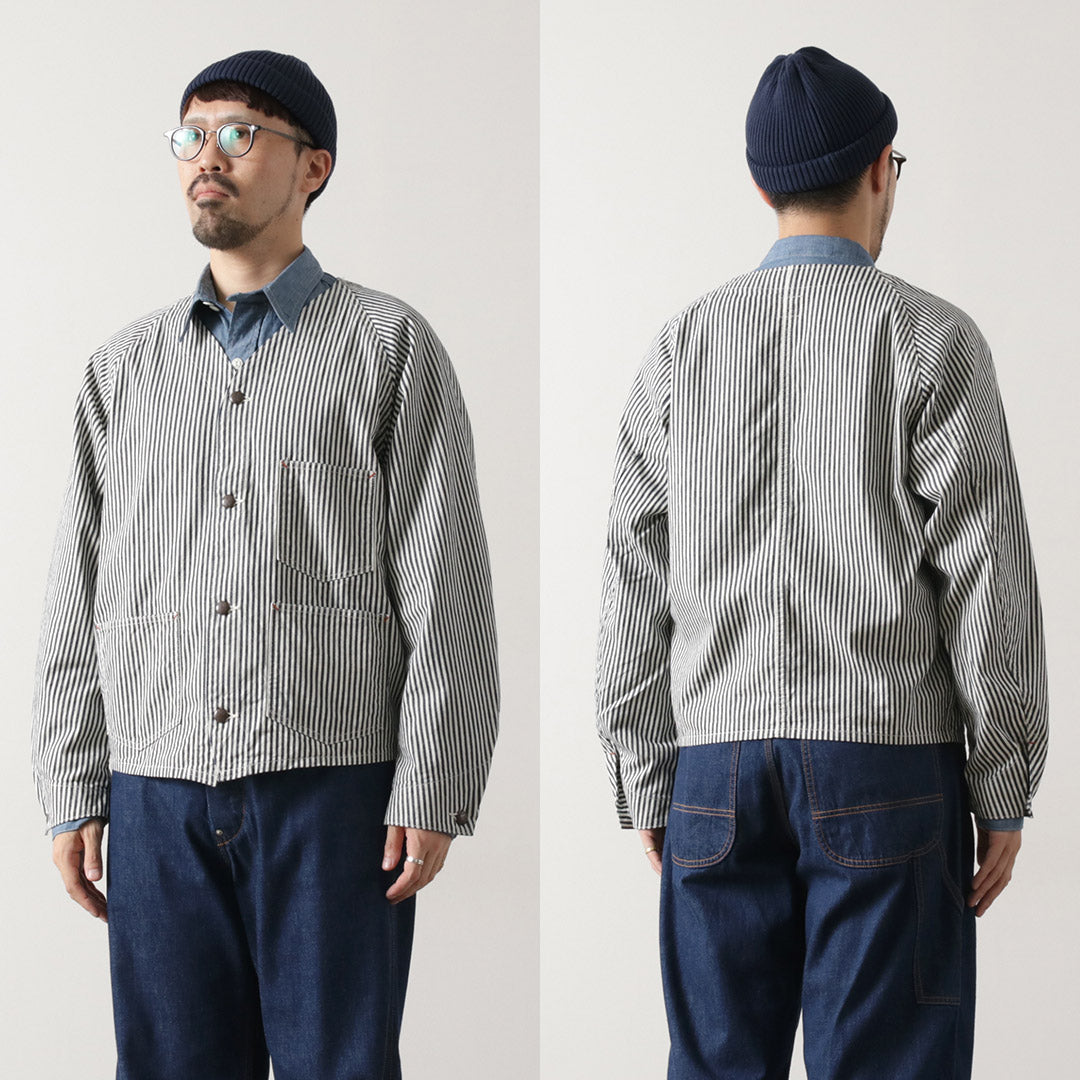 PAYDAY（ペイデイ） 50年代モデル ヒッコリー エンジニアジャケット / アウター ヴィンテージ風 コットン 綿 メンズ50s ENGINEER JKT HICKORY