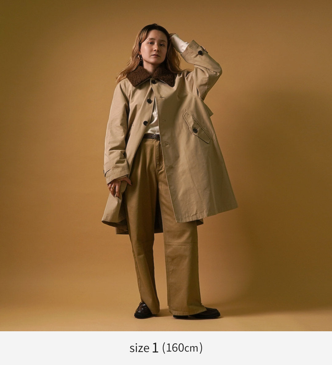 Lija リージャスコート XS　オリーブ　カーキ Lija リージャスコート XS オリーブ カーキ Lija リージャス
