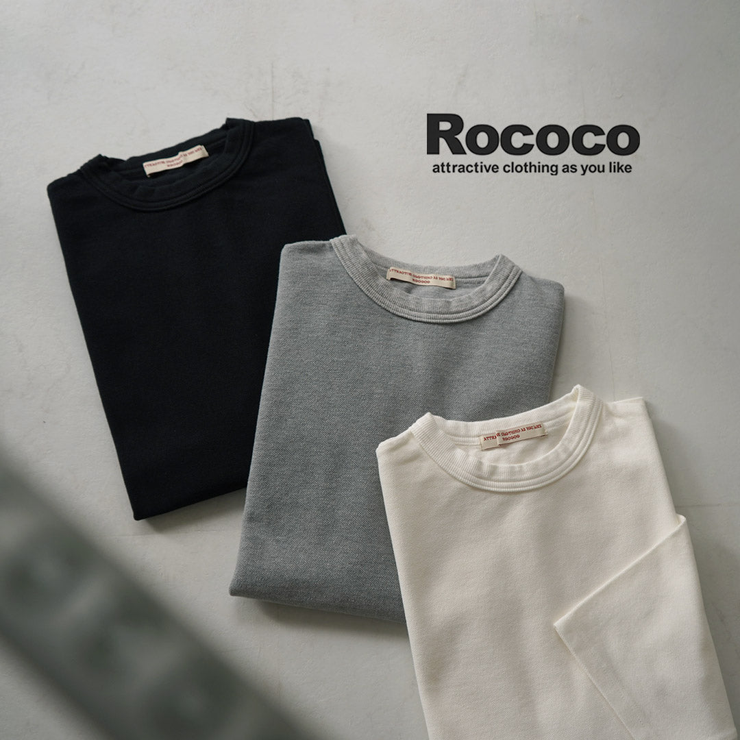 ROCOCO（ロココ） 鹿の子 7分袖Tシャツ