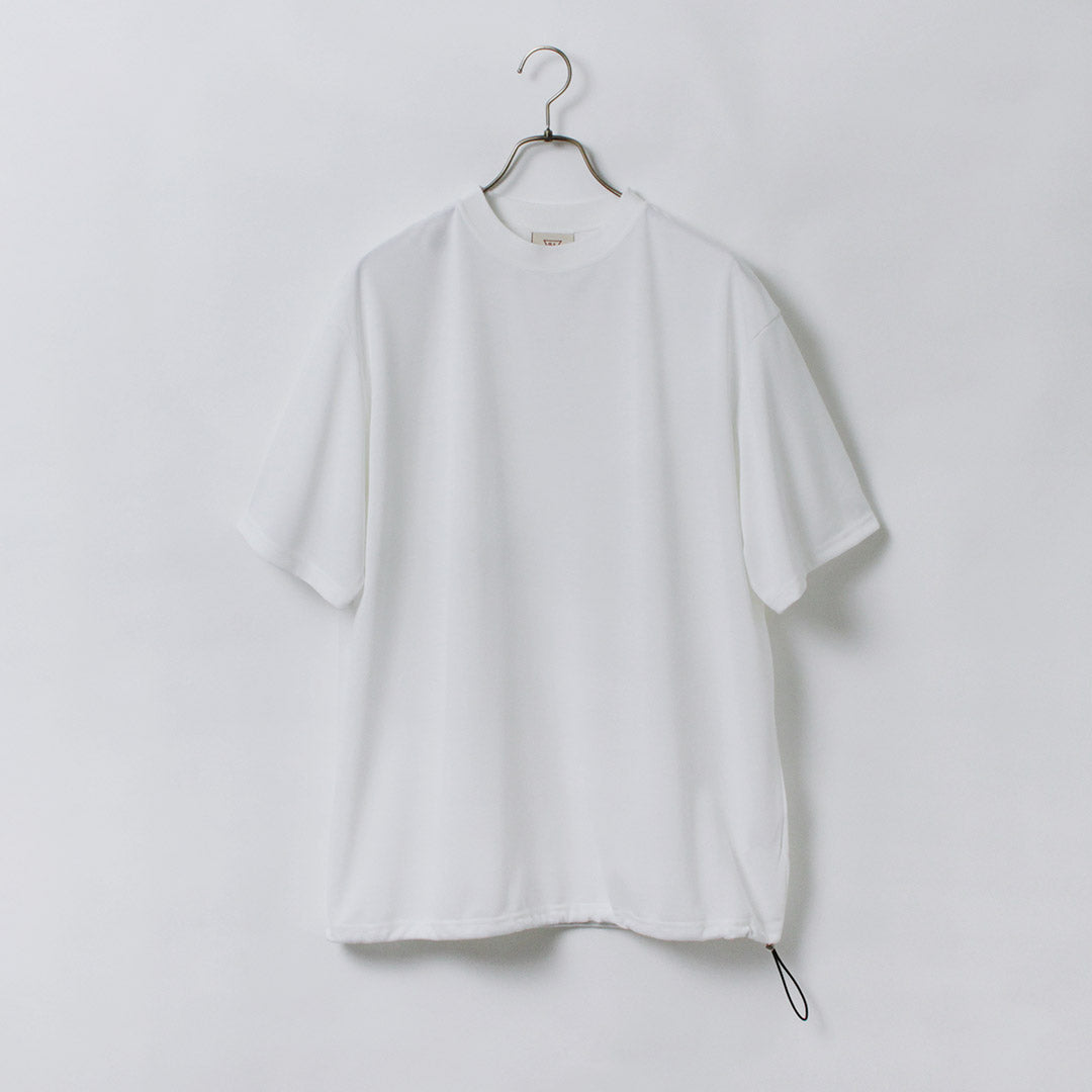 RAG（ラグ） クーリング サンシェイドTシャツ / メンズ 半袖 吸水速乾 UVカット 遮熱 裾絞り 日本製 Cooling Sun Shade Tee