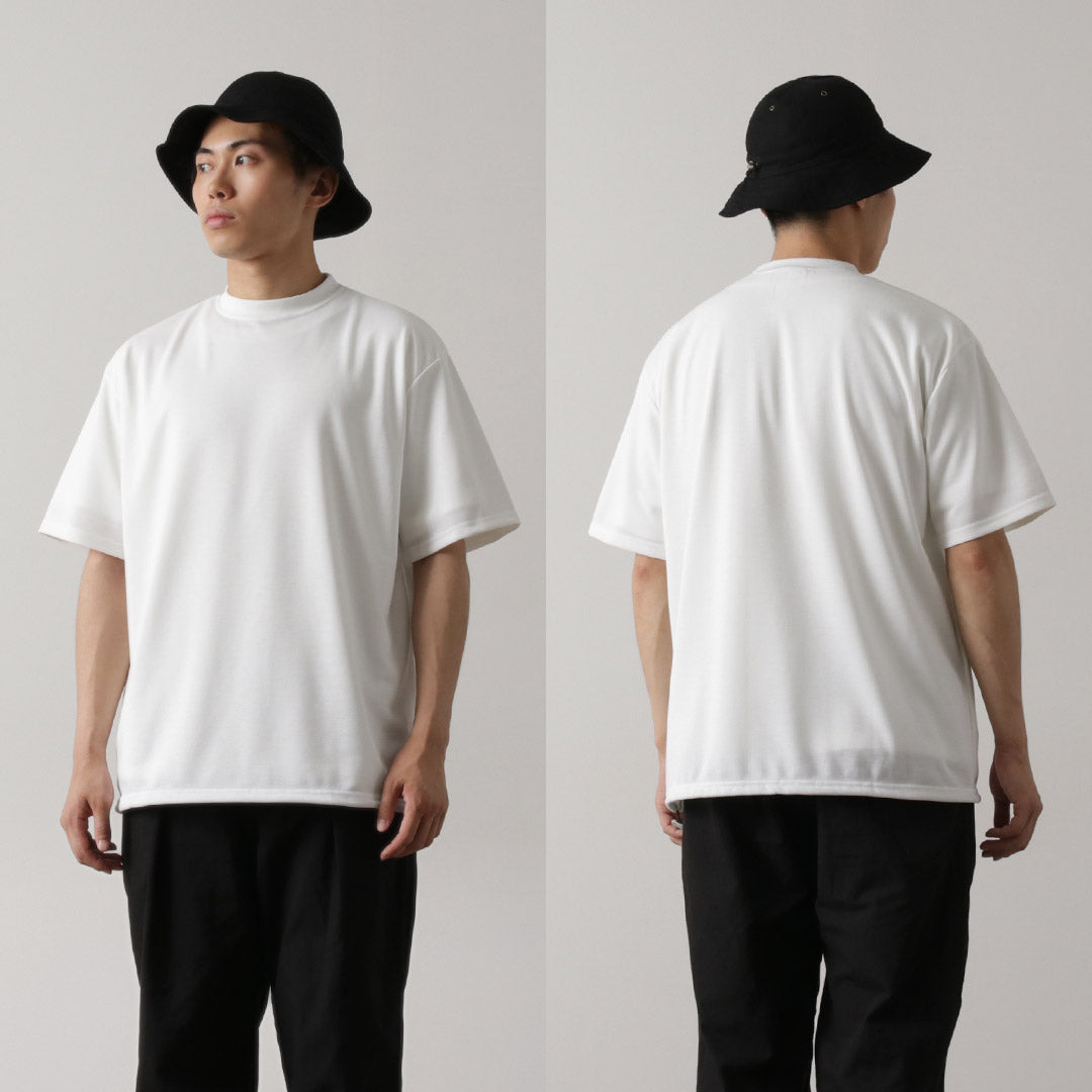 RAG（ラグ） クーリング サンシェイドTシャツ / メンズ 半袖 吸水速乾 UVカット 遮熱 裾絞り 日本製 Cooling Sun Shade Tee