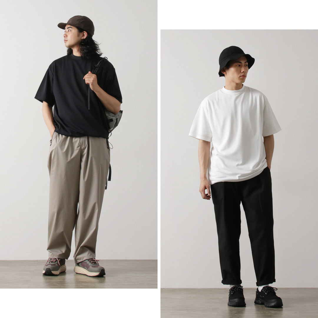 RAG（ラグ） クーリング サンシェイドTシャツ / メンズ 半袖 吸水速乾 UVカット 遮熱 裾絞り 日本製 Cooling Sun Shade Tee