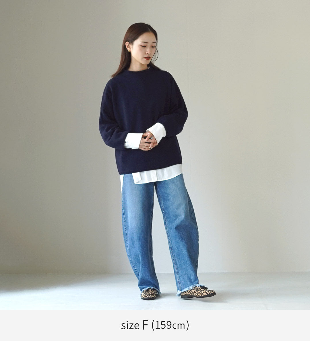 MAO MADE（マオメイド）JAPAN KNIT エアヤーン コットン モックネック プルオーバー