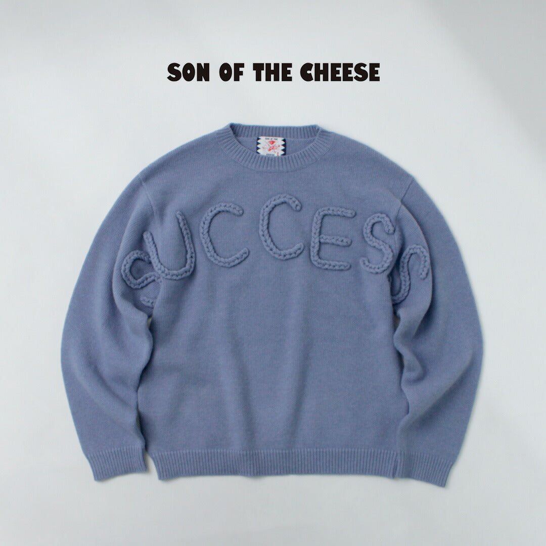 SON OF THE CHEESE（サノバチーズ） サクセス クルーネック セーター / トップス ニット クルーネック メンズ SUCCESS  CREWNECK SWEATER｜ROCOCO ONLINE STORE