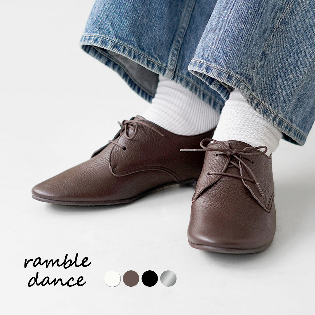 RAMBLE DANCE（ランブルダンス） シュリンクレザー レースアップ