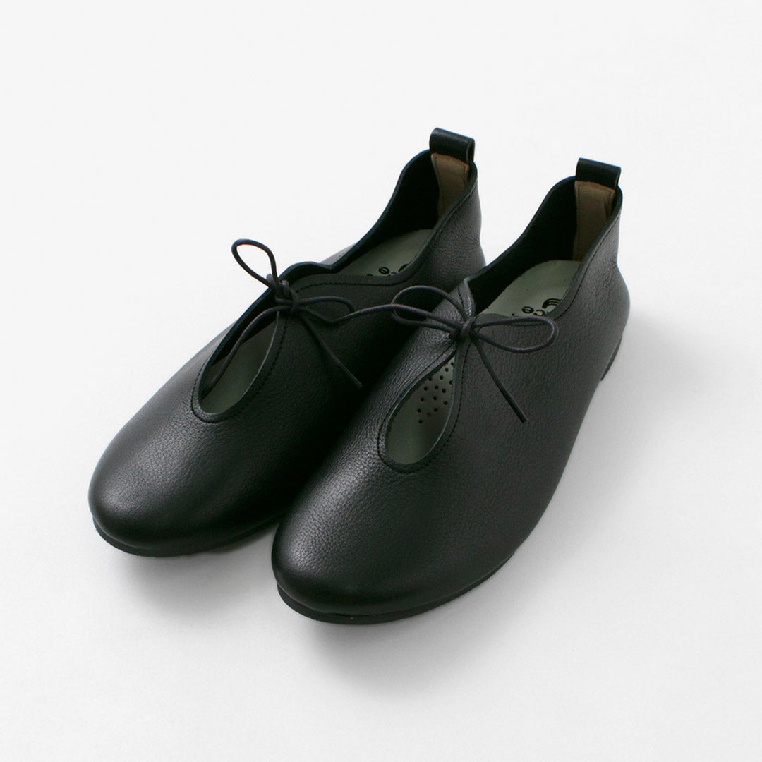 RAMBLE DANCE（ランブルダンス） シュリンクレザー バレエシューズ