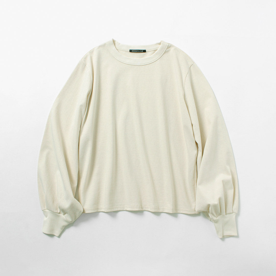 mizuiro ind（ミズイロインド） パフスリーブ ロングTEE / Tシャツ