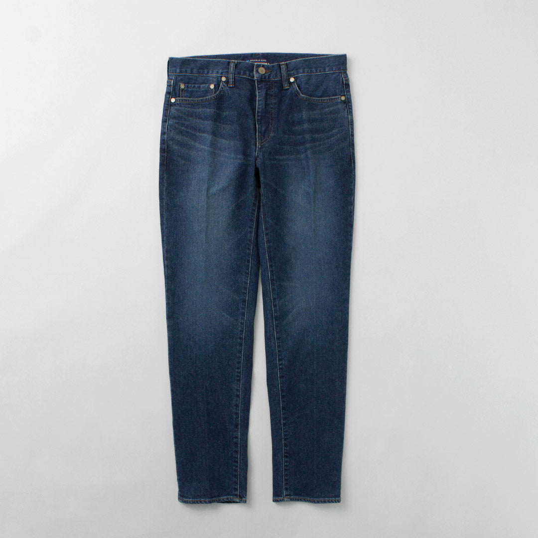 JAPAN BLUE JEANS（ジャパンブルージーンズ） 12oz ストレッチ センタークリース 5Pデニム ユーズド加工 / メンズ ボトムス パンツ 日本製 CUSTOM FIT Jeans model